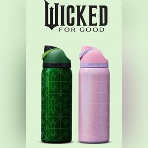 Limited Edition “Wicked for Good” Owala - Glinda Pink & Elphaba Green 32 oz